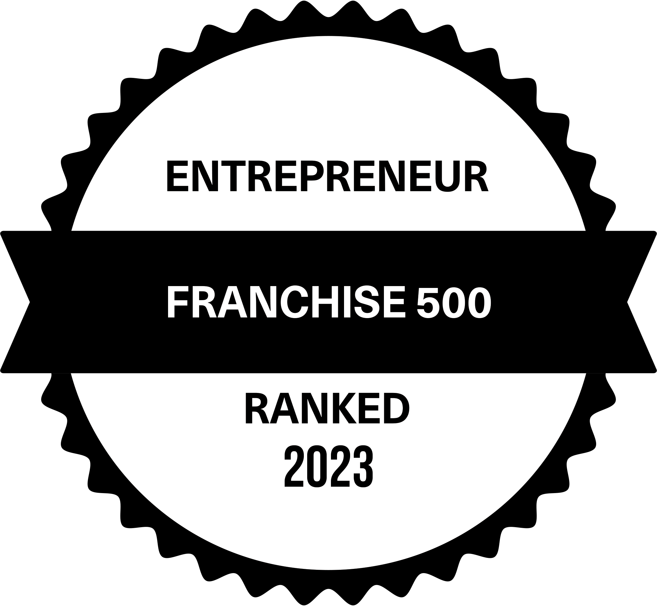 Entrepreneur Franchise 500 Ranked 2023 badge
